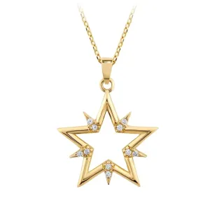 Yıldız Taşlı Altın Kolye