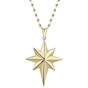 Altın Kutup Yıldızı Kolye