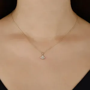 Altın Baget Taşlı Kolye