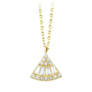 Taşlı Tasarım Altın Kolye