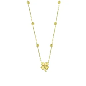 Yonca Figürlü Altın Kolye