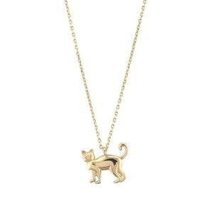 Altın Kedi Kolye