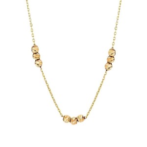 Altın Üçlü Top Zincir Kolye