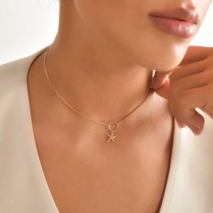 Altın Deniz Yıldızı Choker 