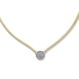 Altın Taşlı Zincir Kolye