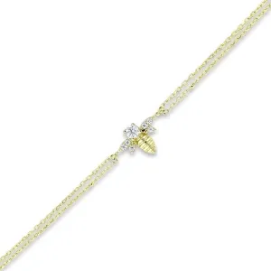 Arı Figürlü Altın Bileklik