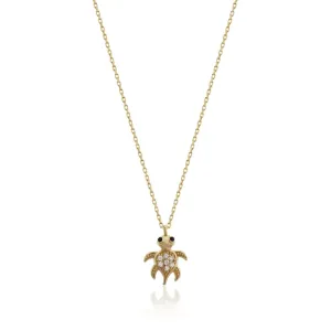 Altın Kaplumbağa Kolye